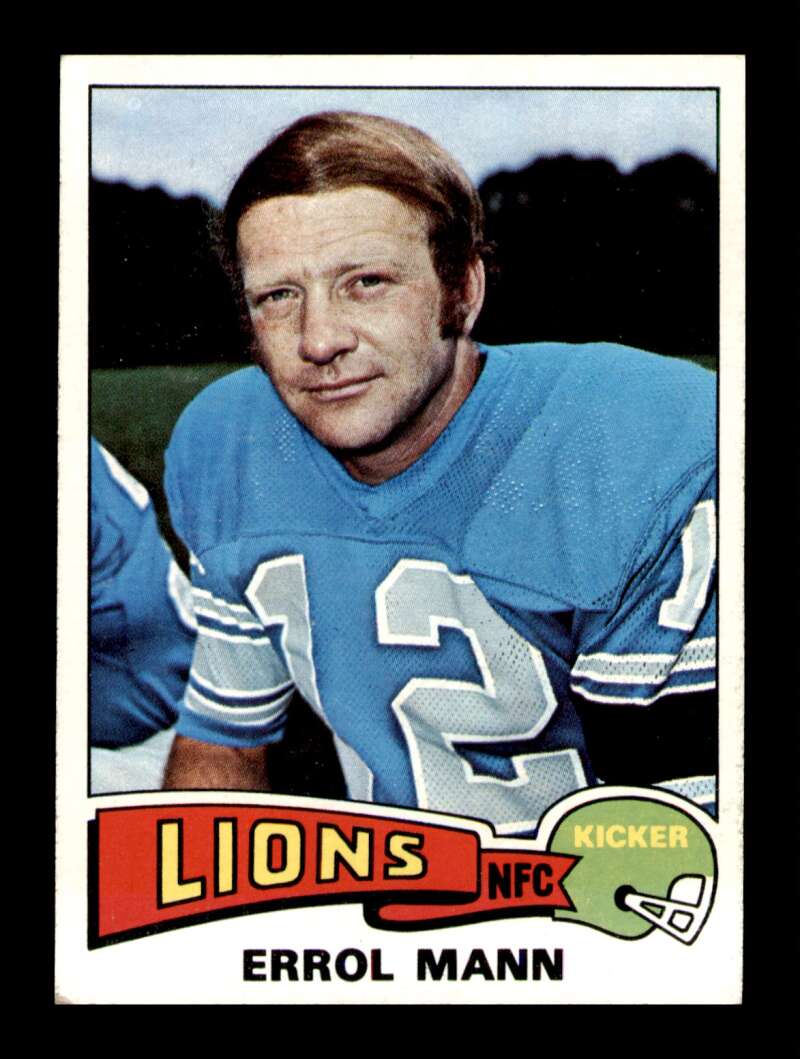 Load image into Gallery viewer, 1975 Topps Errol Mann #421 Detroit Lions Image 1
