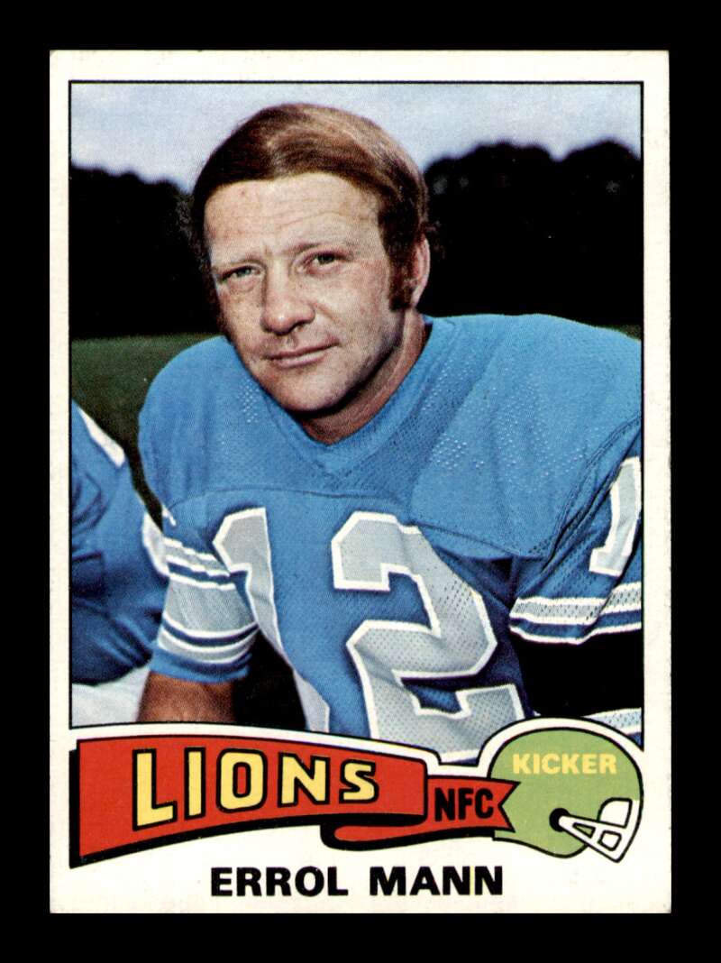 Load image into Gallery viewer, 1975 Topps Errol Mann #421 Detroit Lions Image 1
