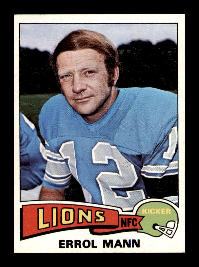 Load image into Gallery viewer, 1975 Topps Errol Mann #421 Detroit Lions Image 1
