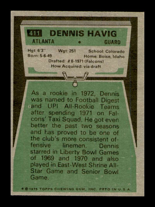 1975 Topps Dennis Havig