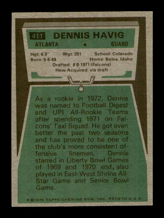 1975 Topps Dennis Havig 