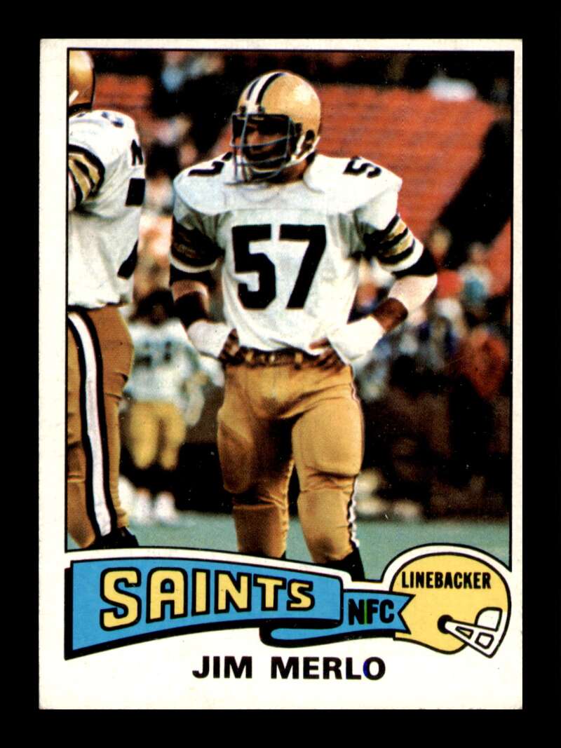 Load image into Gallery viewer, 1975 Topps Jim Merlo #408 New Orleans Saints Image 1
