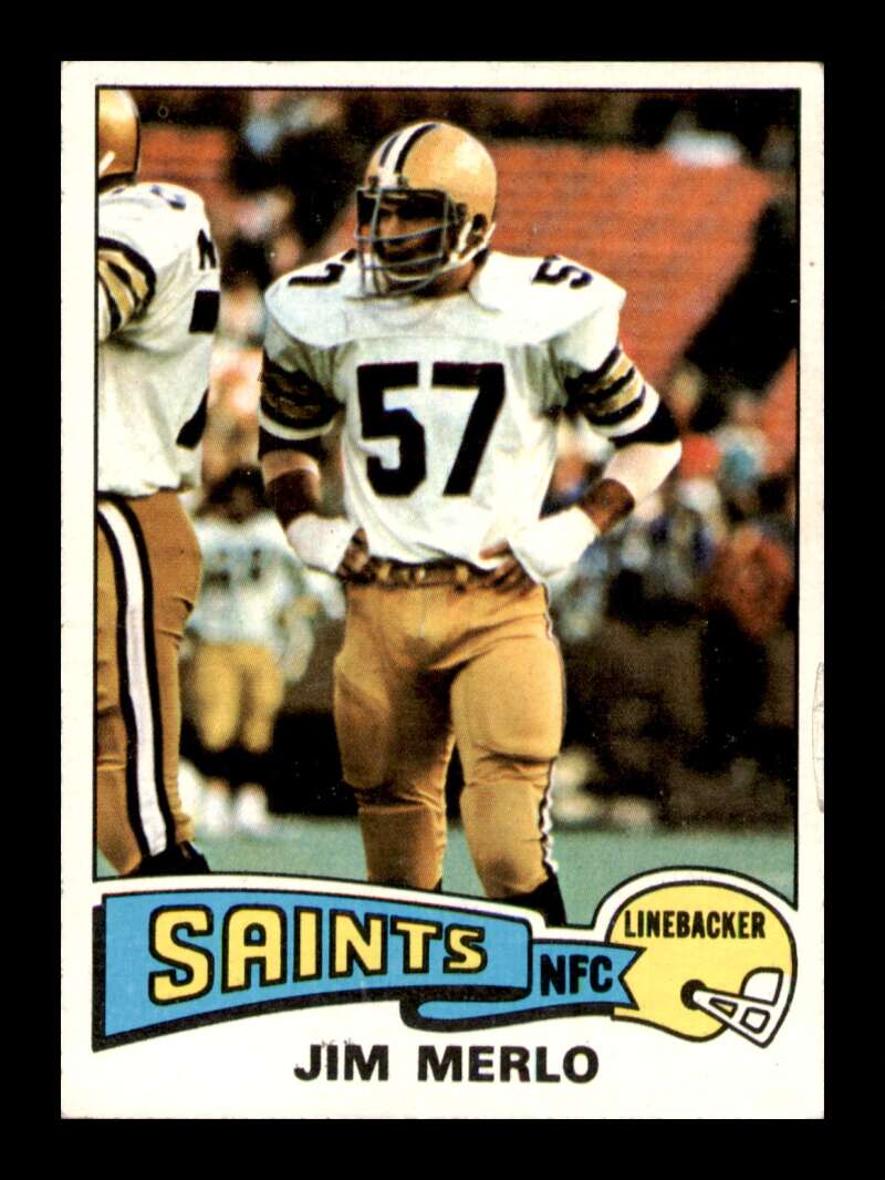 Load image into Gallery viewer, 1975 Topps Jim Merlo #408 New Orleans Saints Image 1
