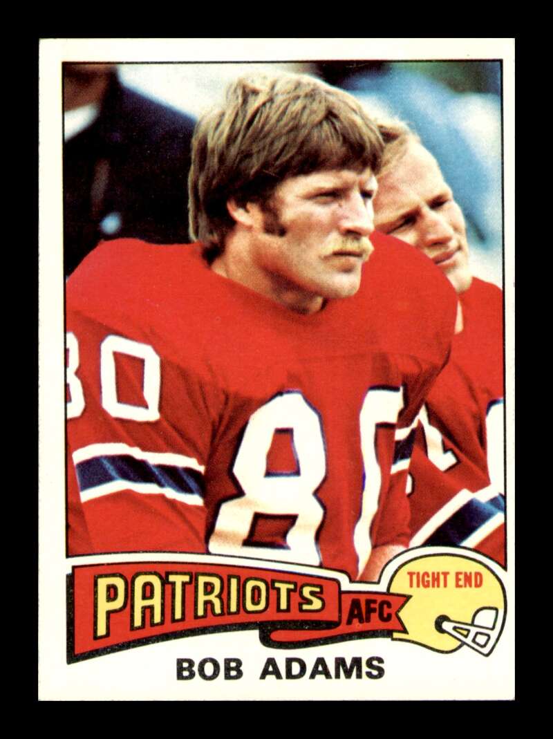 Load image into Gallery viewer, 1975 Topps Bob Adams #407 Rookie RC New England Patriots Image 1
