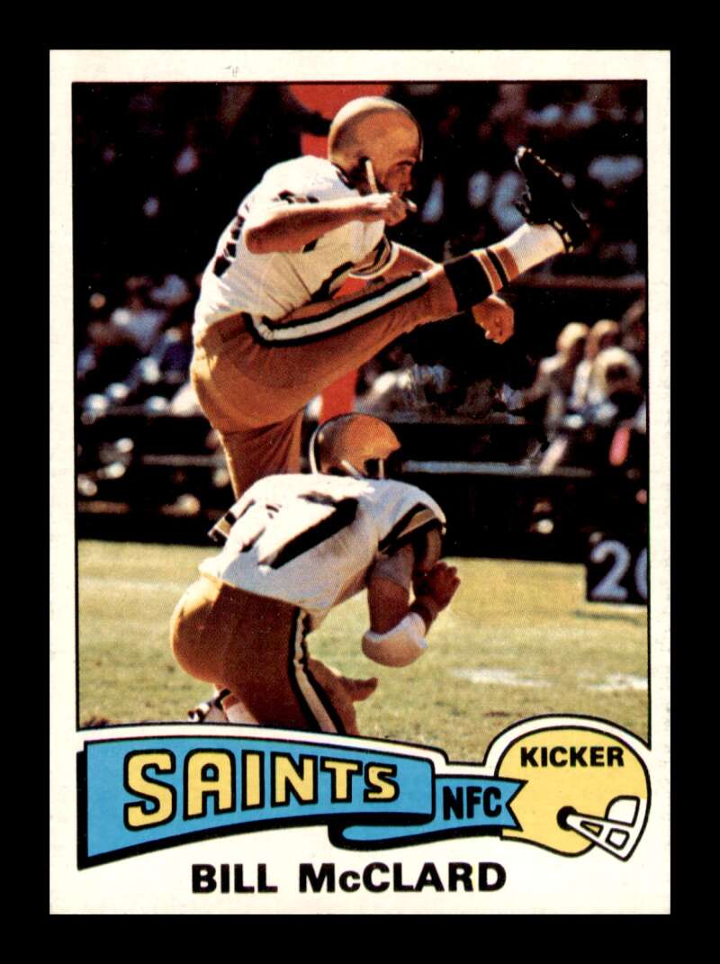 Load image into Gallery viewer, 1975 Topps Bill McClard #382 New Orleans Saints Image 1
