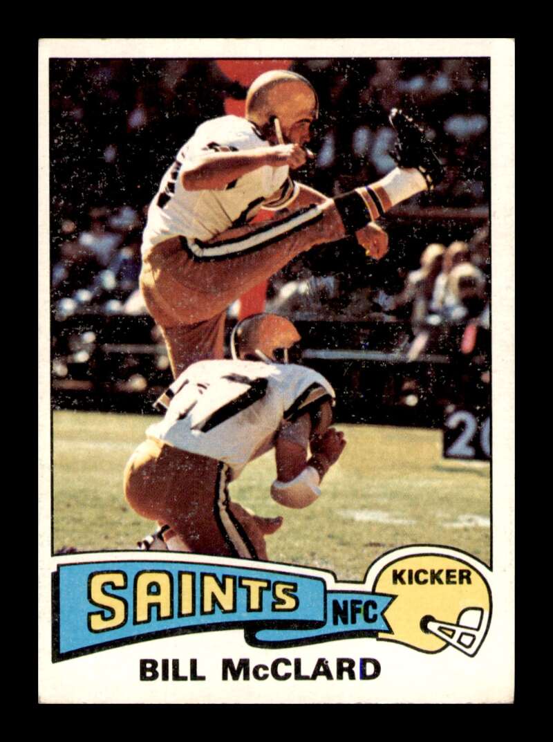 Load image into Gallery viewer, 1975 Topps Bill McClard #382 New Orleans Saints Image 1
