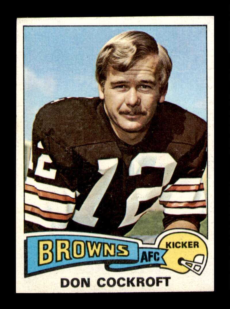 Load image into Gallery viewer, 1975 Topps Don Cockroft #244 Cleveland Browns Image 1
