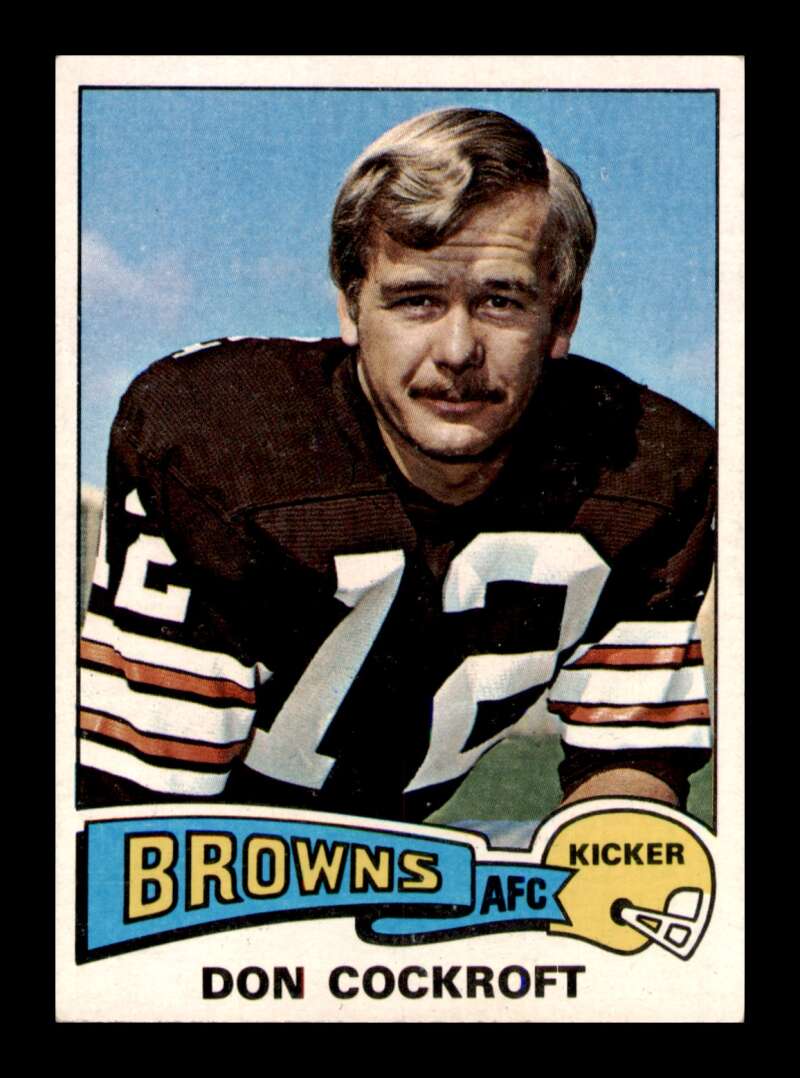 Load image into Gallery viewer, 1975 Topps Don Cockroft #244 Cleveland Browns Image 1
