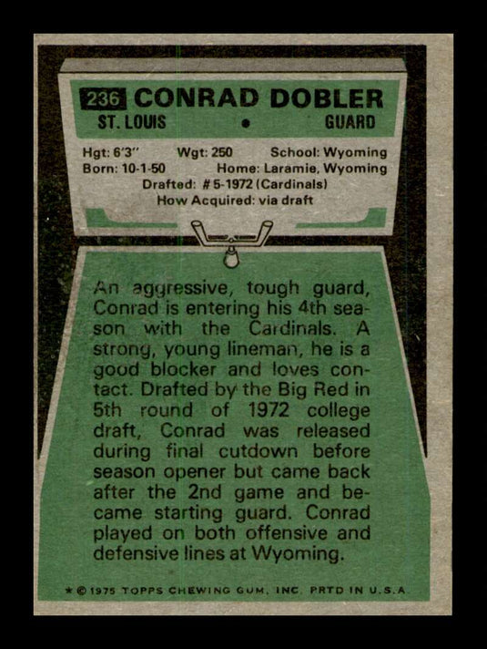 1975 Topps Conrad Dobler