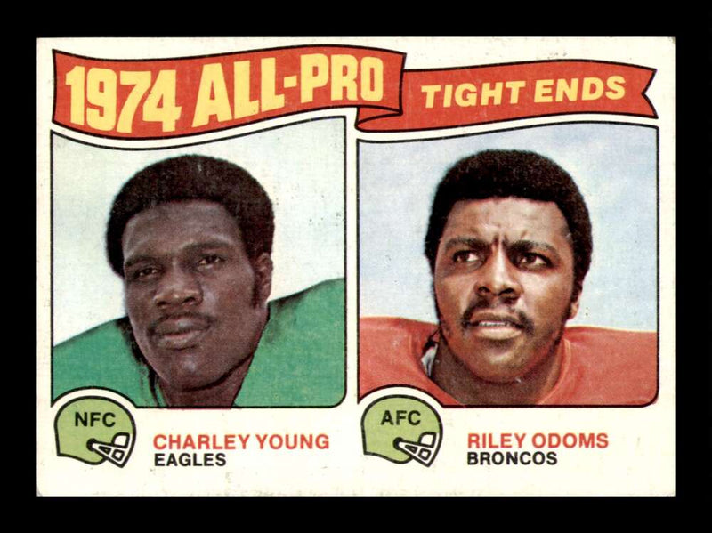 Load image into Gallery viewer, 1975 Topps Charley Young Riley Odoms #207 Philadelphia Eagles Denver Broncos Image 1
