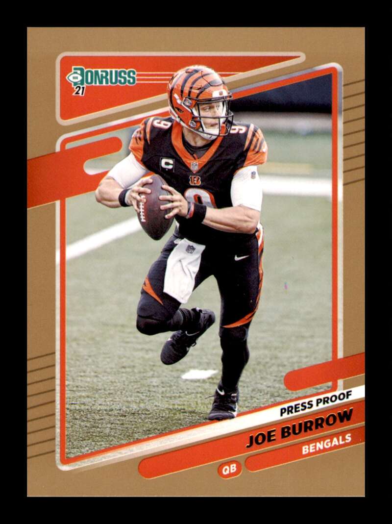 Load image into Gallery viewer, 2021 Donruss Press Proof Bronze Joe Burrow #211 SP Cincinnati Bengals Image 1
