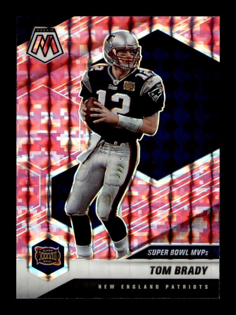 Load image into Gallery viewer, 2021 Panini Mosaic Pink Camo Prizm Tom Brady #282 SP New England Patriots Image 1
