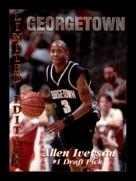 1996 Signature Stars Draft Pick Promo Allen Iverson Rookie RC Philadelphia 76ers Image 1