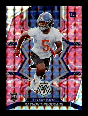 2022 Panini Mosaic Pink Camo Prizm Kayvon Thibodeaux 