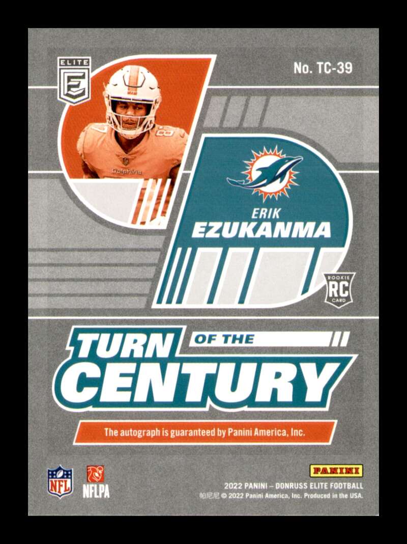 Load image into Gallery viewer, 2022 Donruss Elite Turn of the Century Auto Red Erik Ezukanma #TC-39 Rookie /99 Image 2
