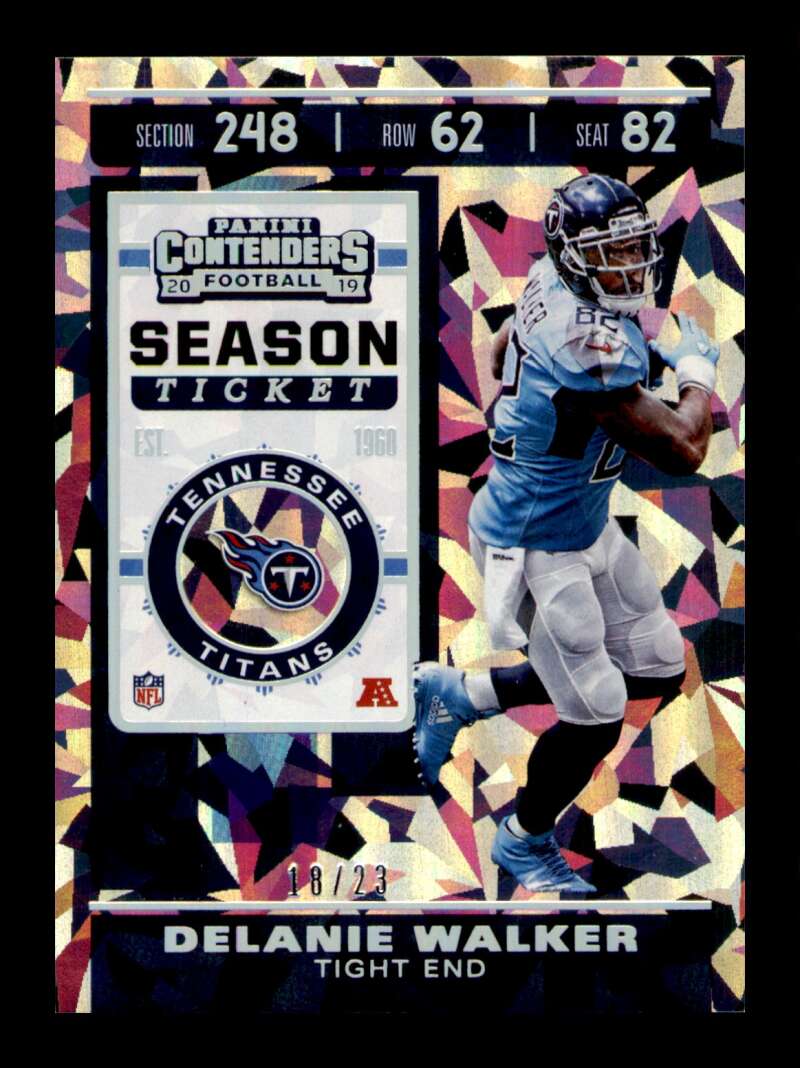 Load image into Gallery viewer, 2019 Contenders Season Ticket Cracked Ice Delanie Walker #29 SP SSP Titans /23  Image 1
