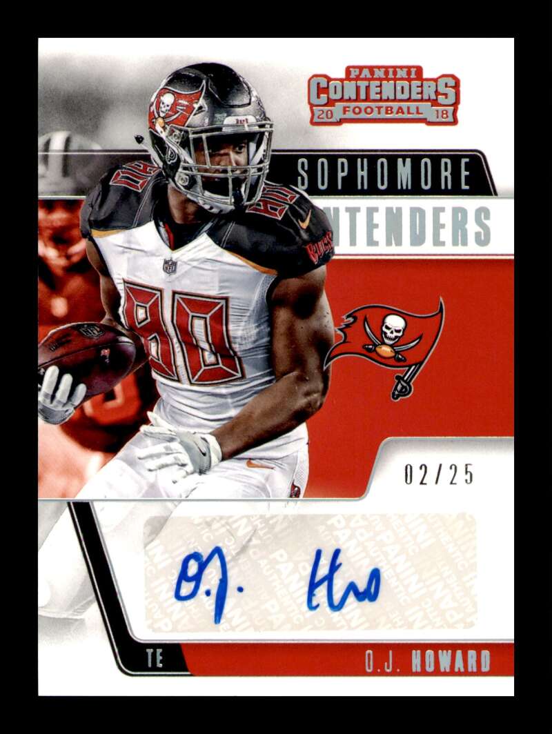 Load image into Gallery viewer, 2018 Panini Contenders Sophomore Auto O.J. Howard #SC-9 Autograph SP SSP /25  Image 1
