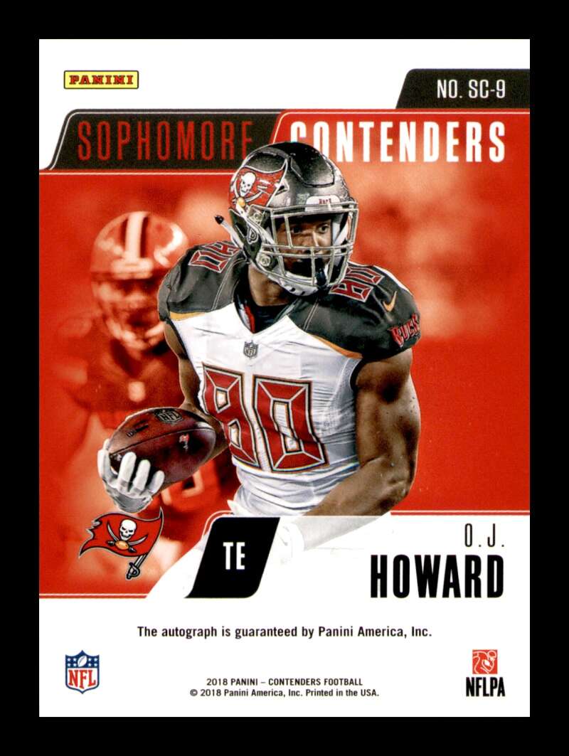 Load image into Gallery viewer, 2018 Panini Contenders Sophomore Auto O.J. Howard #SC-9 Autograph SP SSP /25  Image 2
