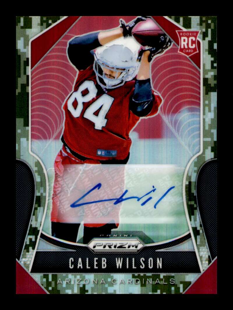 Load image into Gallery viewer, 2019 Panini Prizm Camo Prizm Auto Caleb Wilson #367 Rookie RC Autograph SP /25 Image 1
