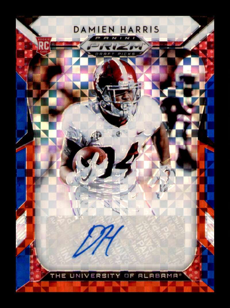 Load image into Gallery viewer, 2019 Prizm Draft Red White Blue Prizm Auto Damien Harris #106 Rookie RC SP /99  Image 1
