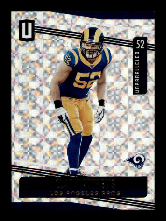 2019 Panini Unparalleled Hyper Clay Matthews