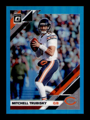 2019 Donruss Optic Aqua Prizm Mitchell Trubisky 