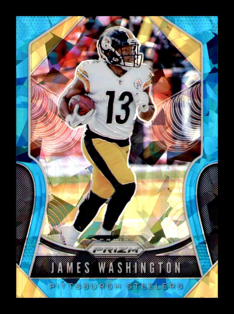 Load image into Gallery viewer, 2019 Panini Prizm Blue Ice Prizm James Washington #93 SP Pittsburgh Steelers /99 Image 1
