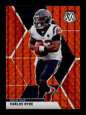 2020 Panini Mosaic Fusion Red Choice Mosaic Prizm Carlos Hyde 