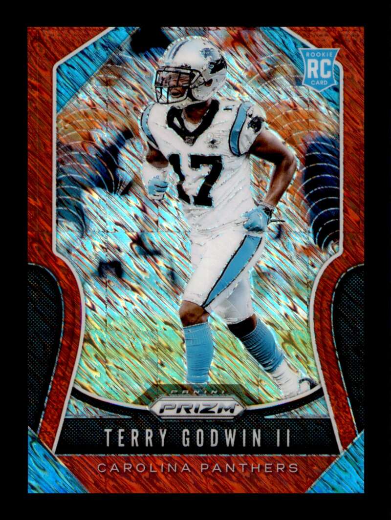 Load image into Gallery viewer, 2019 Panini Prizm Red Shimmer Prizm Terry Godwin #393 Rookie RC SP SSP /15 Image 1
