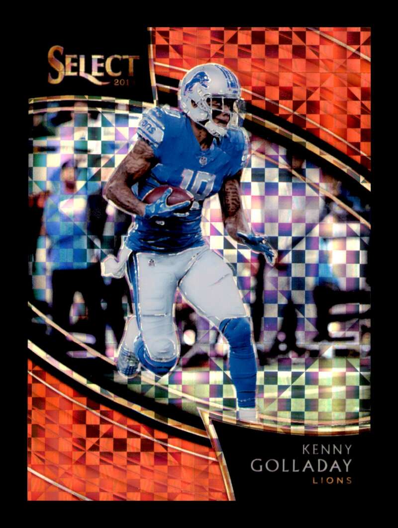 Load image into Gallery viewer, 2018 Panini Select Red Prizm Kenny Golladay #250 Field Level Detroit Lions /49 Image 1
