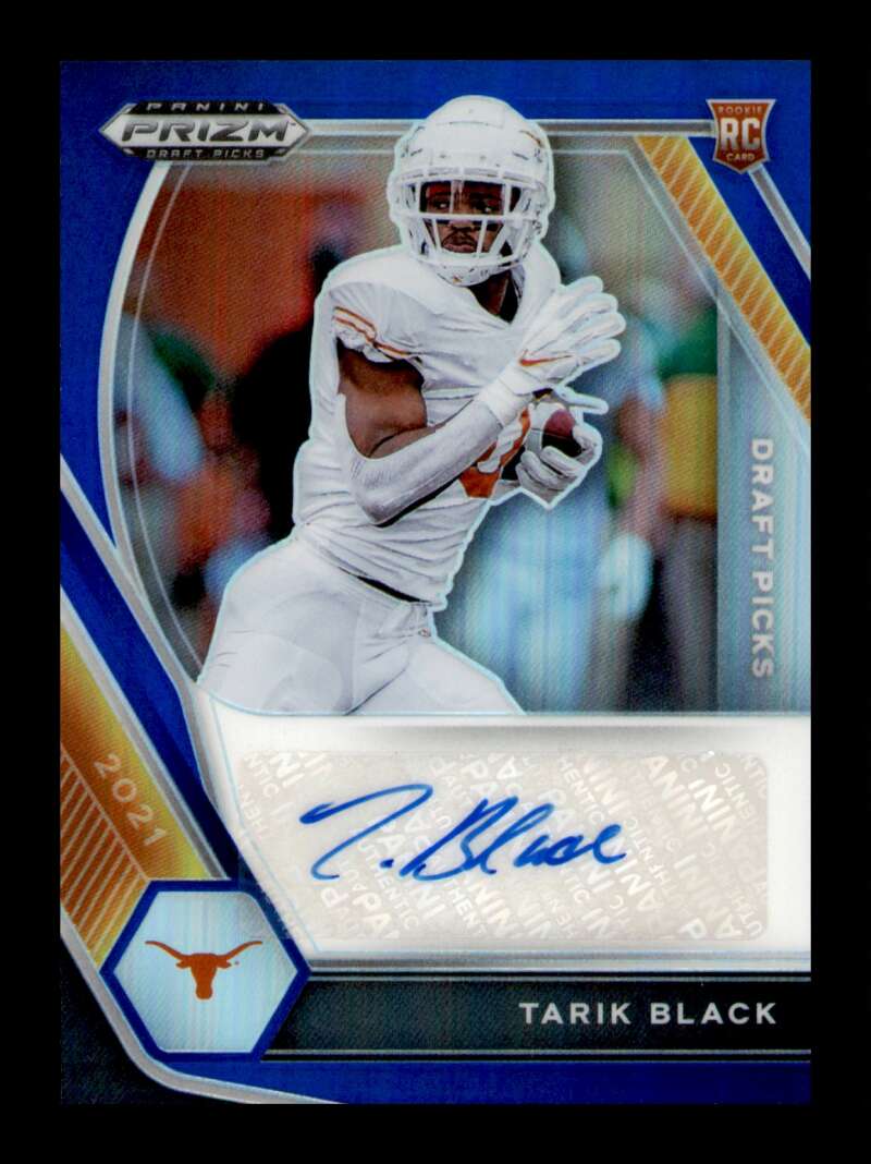 Load image into Gallery viewer, 2021 Prizm Draft Blue Prizm Auto Tarik Black #DPA-TAR Rookie RC SP Texas /149 Image 1
