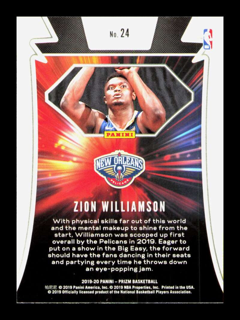 Load image into Gallery viewer, 2019-20 Panini Prizm Far Out Zion Williamson #24 Rookie RC New Orleans Pelicans Image 2
