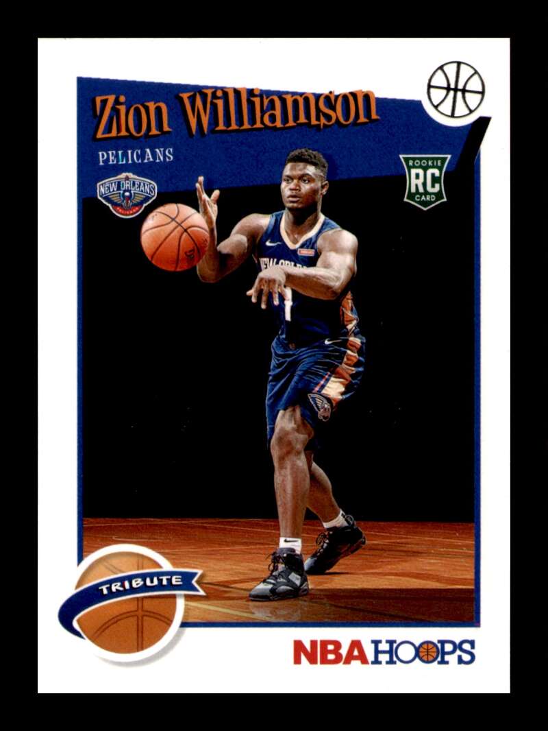 Load image into Gallery viewer, 2019-20 Hoops Zion Williamson #296 Rookie RC New Orleans Pelicans Image 1
