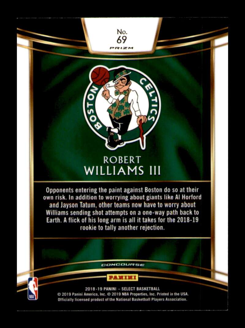 Load image into Gallery viewer, 2018-19 Panini Select Tri Color Prizm Robert Williams #69 Rookie RC Celtics  Image 2
