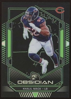 2019 Panini Obsidian Electric Etch Green Khalil Mack 