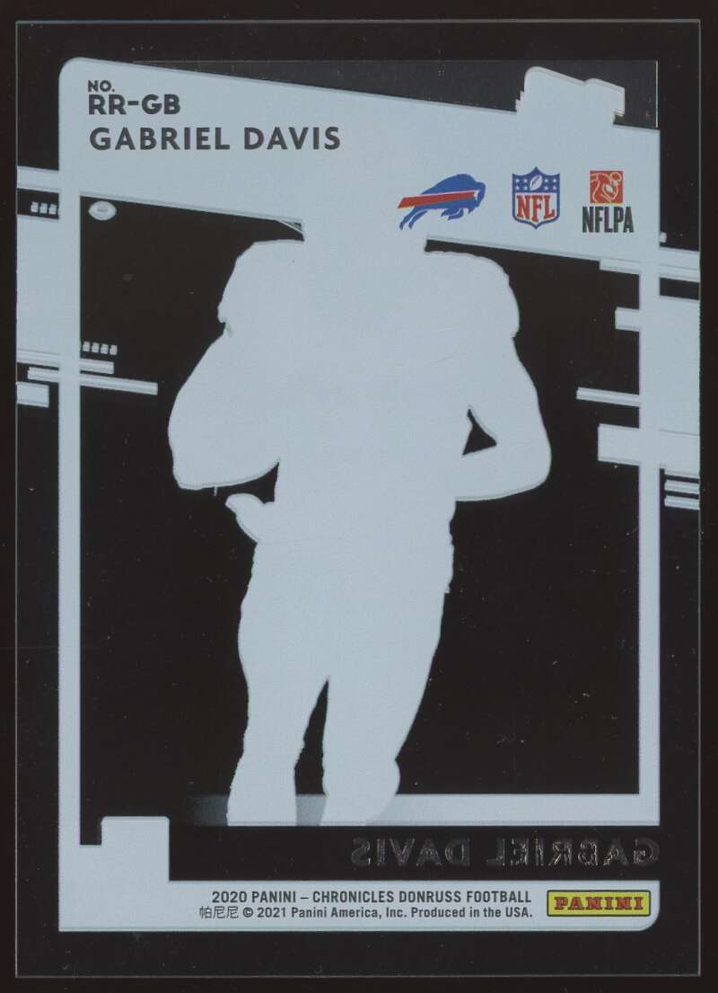 Load image into Gallery viewer, 2020 Chronicles Clearly Donruss Gabriel Davis #RR-GB Rookie RC Buffalo Bills Image 2
