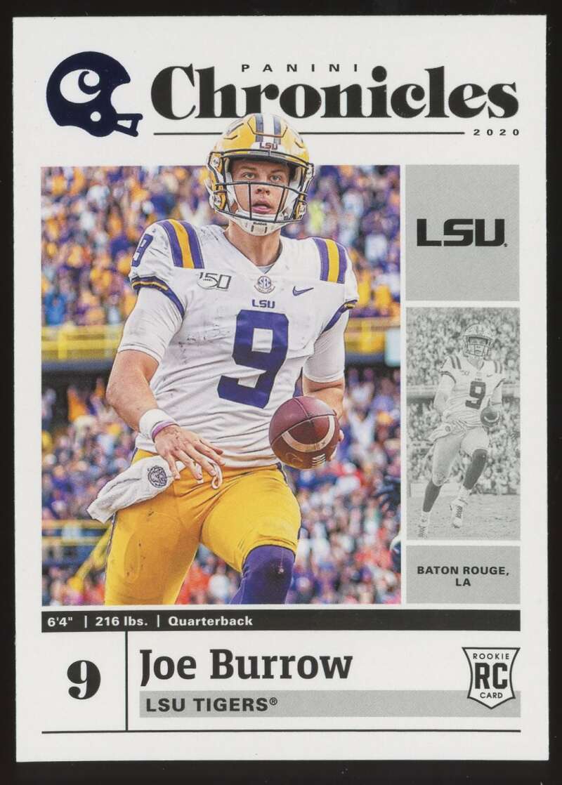 Load image into Gallery viewer, 2020 Panini Chronicles Draft Blue Joe Burrow #1 Rookie RC Cincinnati Bengals Image 1
