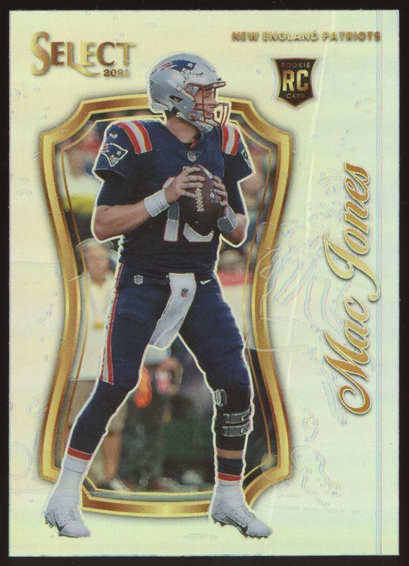 Load image into Gallery viewer, 2021 Panini Select Certified Silver Prizm Mac Jones #SCR-5 Rookie RC Patriots  Image 1
