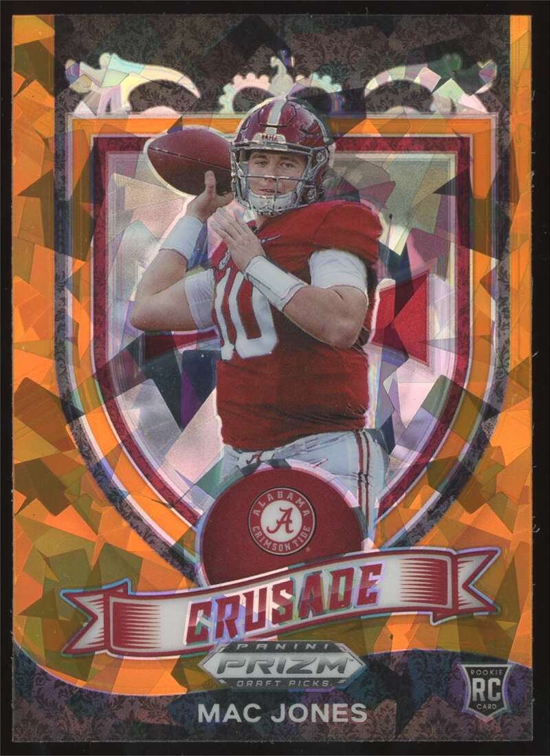 Load image into Gallery viewer, 2021 Panini Prizm Draft Orange Ice Prizm Mac Jones #170 Rookie RC Alabama  Image 1
