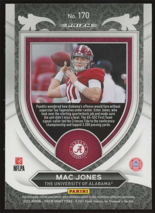 2021 Panini Prizm Draft Orange Ice Prizm Mac Jones 