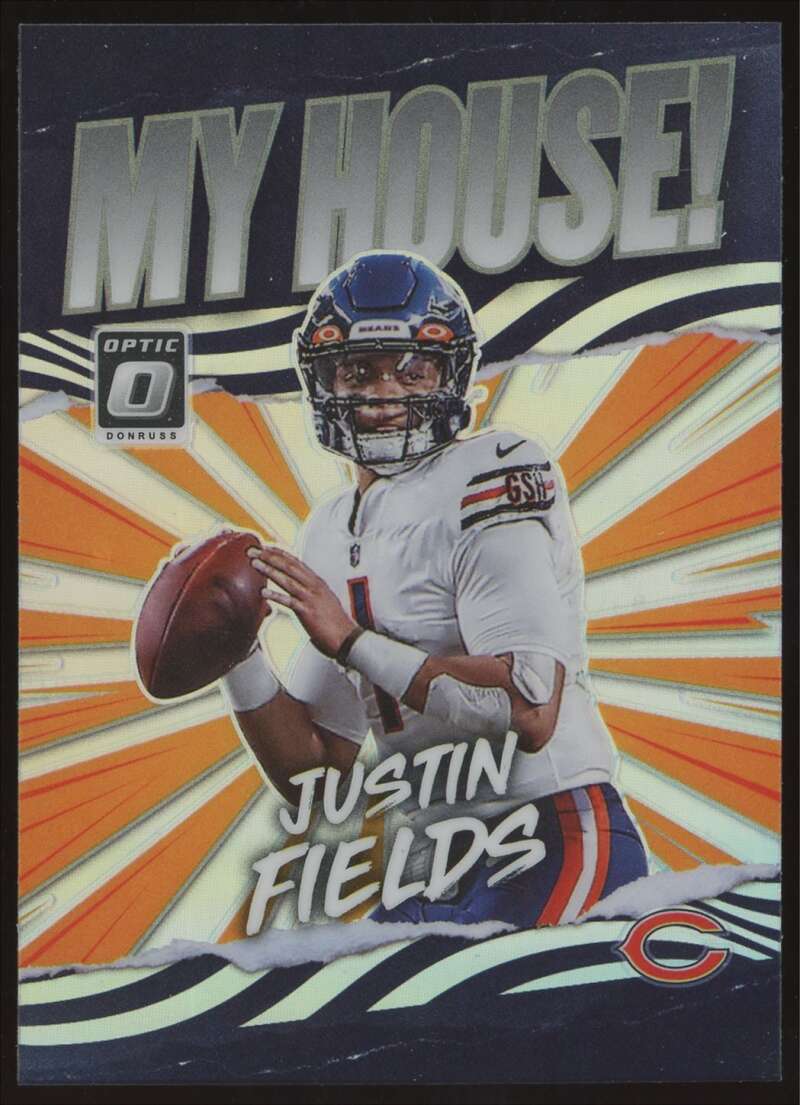 Load image into Gallery viewer, 2021 Donruss Optic My House Silver Prizm Justin Fields #MH-4 Rookie RC Bears  Image 1
