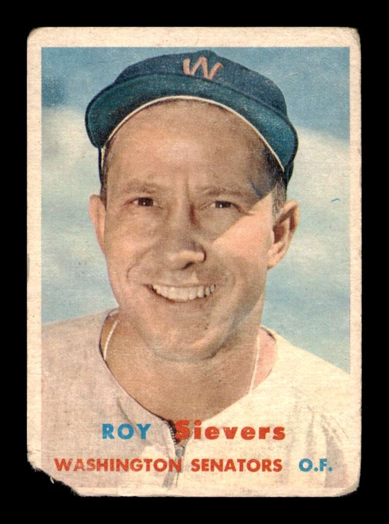 Load image into Gallery viewer, 1957 Topps Roy Sievers #89 Washington Senators Image 1
