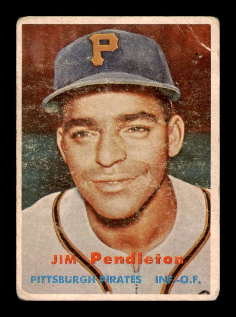 Load image into Gallery viewer, 1957 Topps Jim Pendleton #327 Crease Pittsburgh Pirates Image 1
