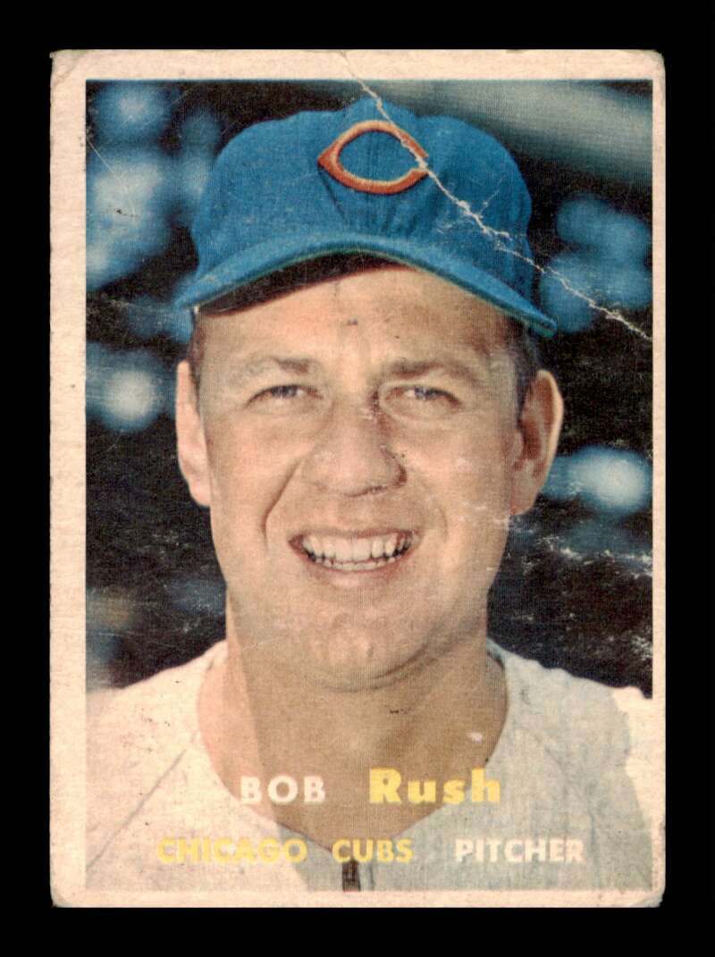 Load image into Gallery viewer, 1957 Topps Bob Rush #137 Crease Chicago Cubs Image 1
