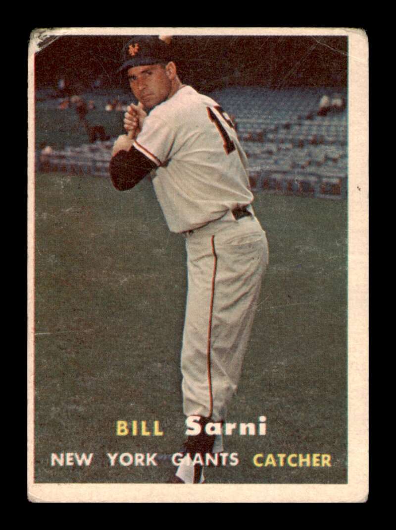 Load image into Gallery viewer, 1957 Topps Bill Sarni #86 Crease New York Giants Image 1
