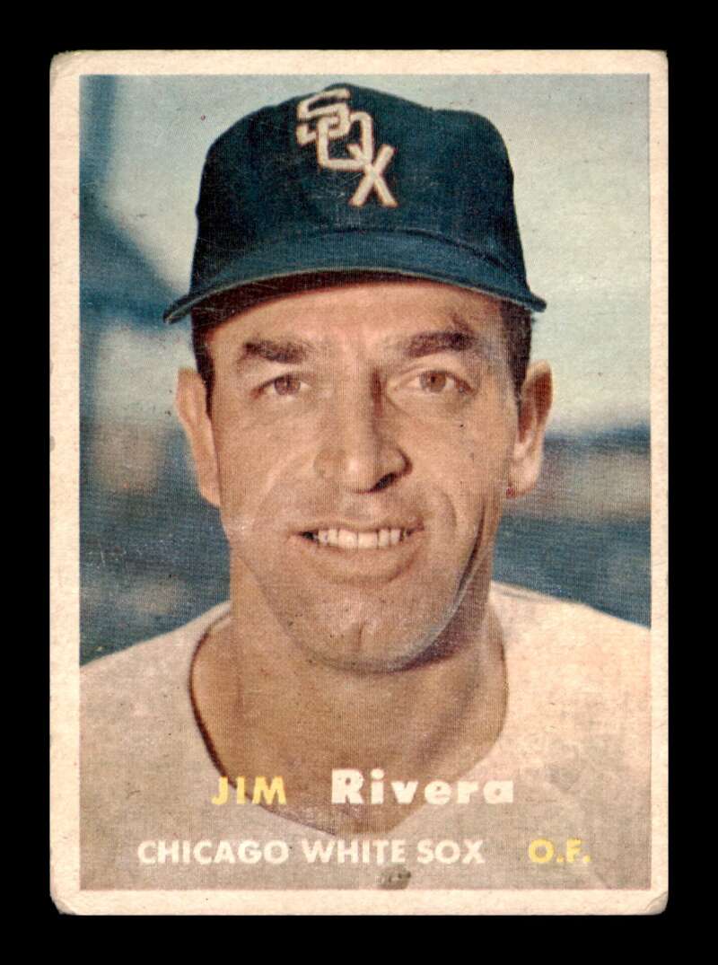 Load image into Gallery viewer, 1957 Topps Jim Rivera #107 Crease Chicago White Sox Image 1
