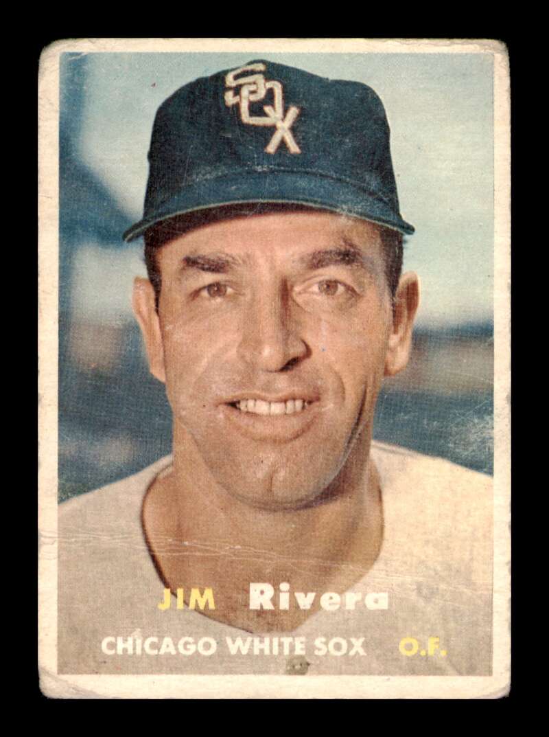 Load image into Gallery viewer, 1957 Topps Jim Rivera #107 Crease Chicago White Sox Image 1
