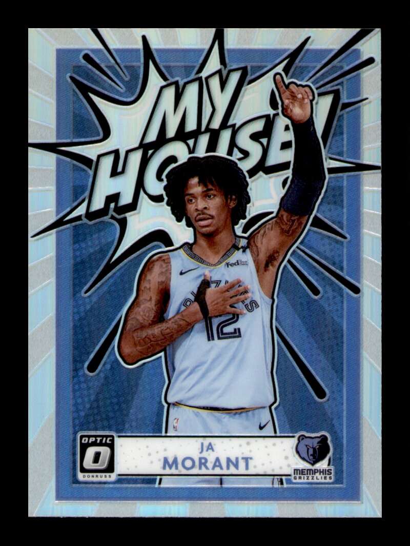 Load image into Gallery viewer, 2020-21 Donruss Optic My House Silver Prizm Ja Morant #3 Memphis Grizzlies Image 1

