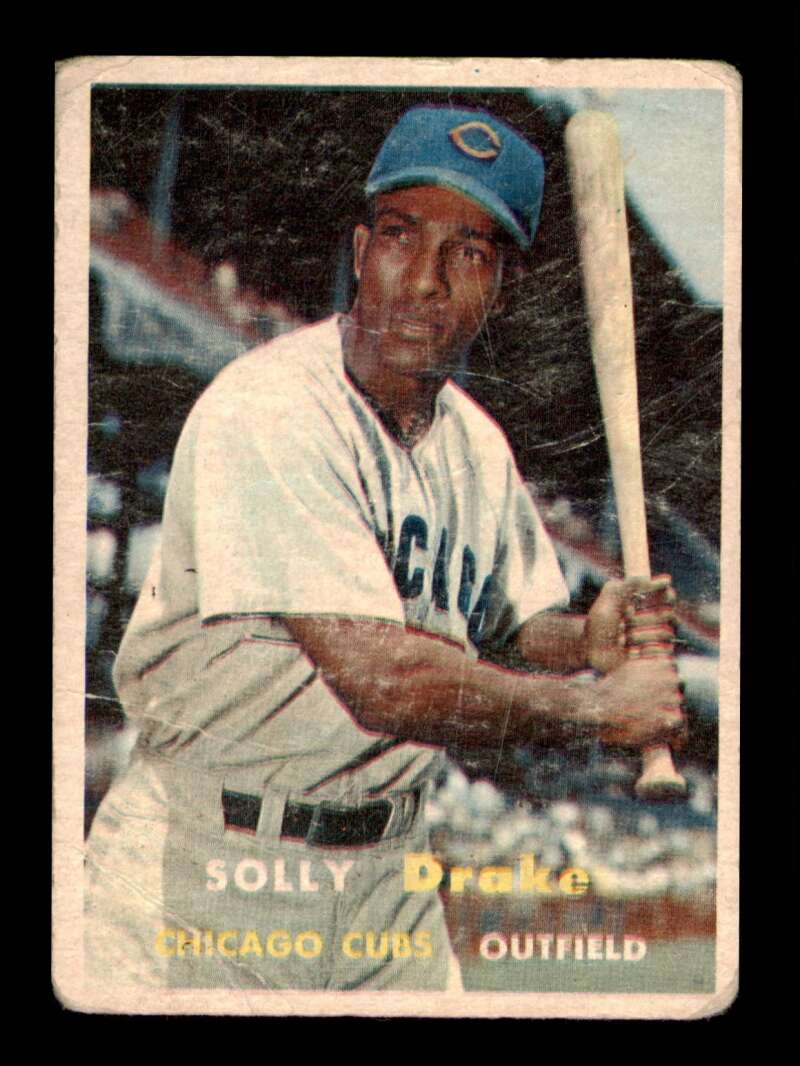 Load image into Gallery viewer, 1957 Topps Solly Drake #159 Crease Chicago Cubs Image 1
