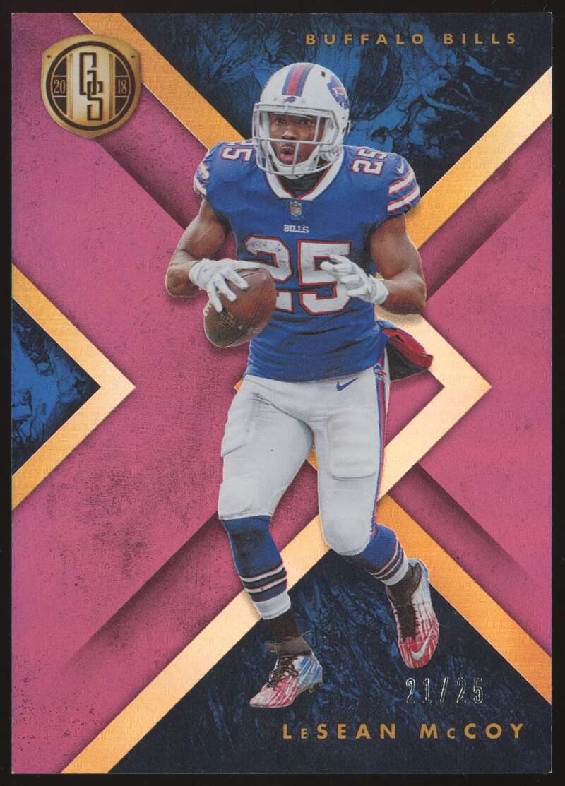 Load image into Gallery viewer, 2018 Panini Gold Standard Rose LeSean McCoy #5 SP SSP Buffalo Bills /25 Image 1
